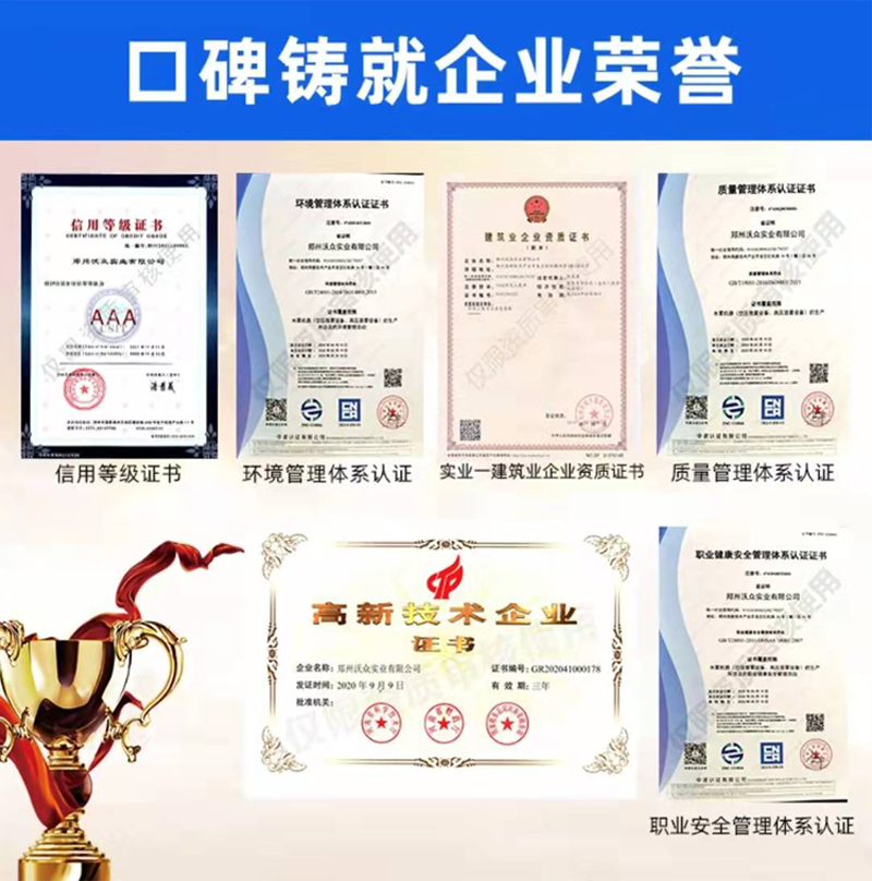 沃眾實業榮譽